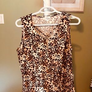 Animal print top